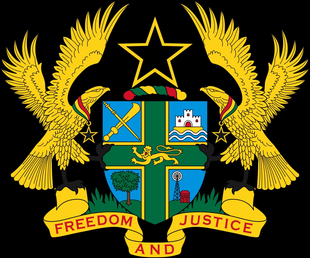 Coat of arms of the Republic of Ghana